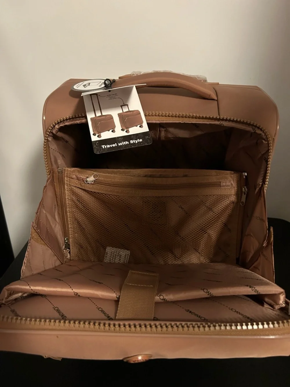 Joan & David Tan Carry-On 16” Rolling Workbook UNDERSEATER